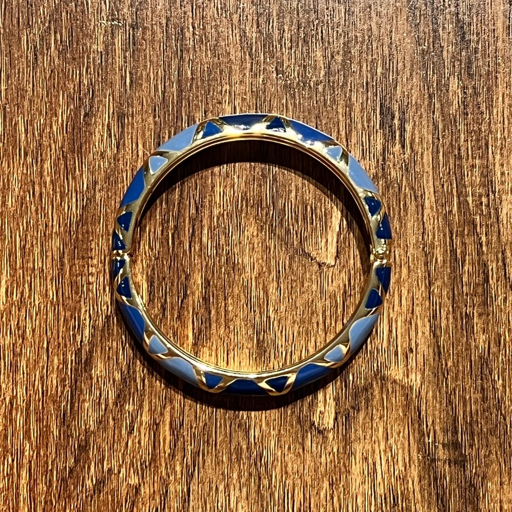 Blue & Gold Cuff Bracelet